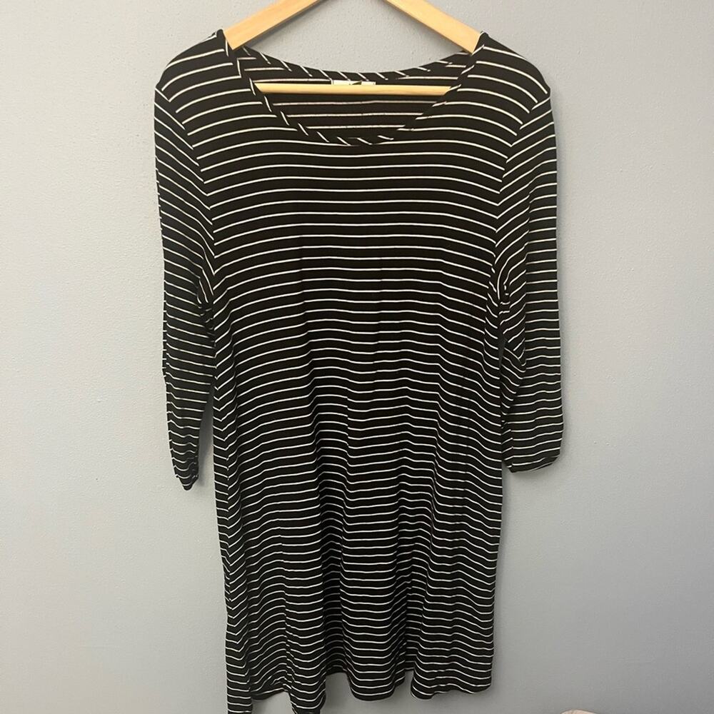 Garnet Hill l Striped T-Shirt Dress